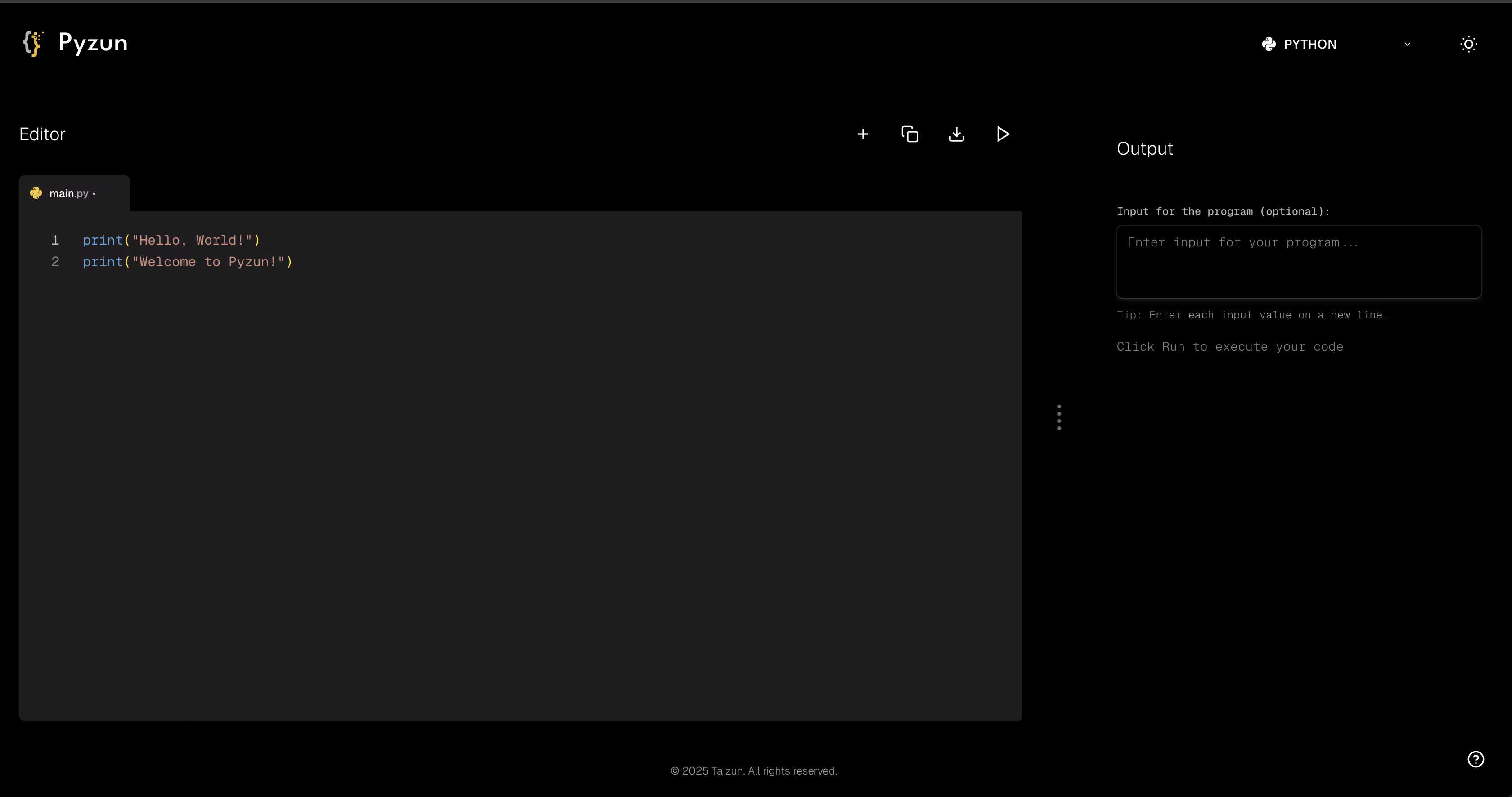 Pyzun AI Code Compiler